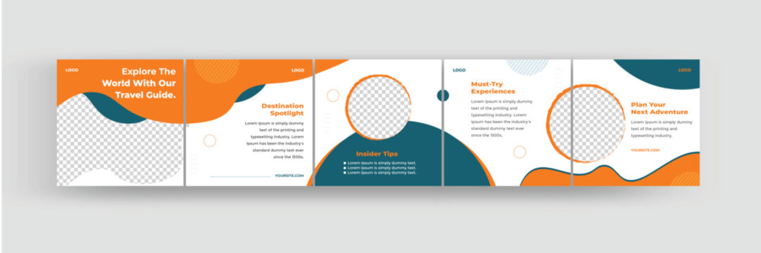 How to write a blog posts social media carousel, step by step guide to write instagram carousel design template