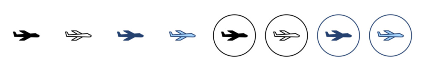 Plane icon vector. Airplane sign and symbol. Flight transport symbol. Travel sign. aeroplane