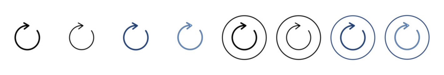 Refresh icon vector. Reload sign and symbol. Update icon.