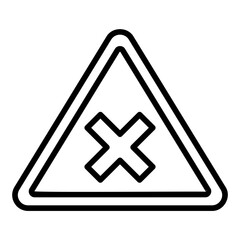 warning outline icon