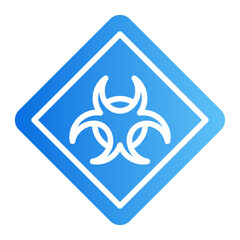 biohazard gradient icon