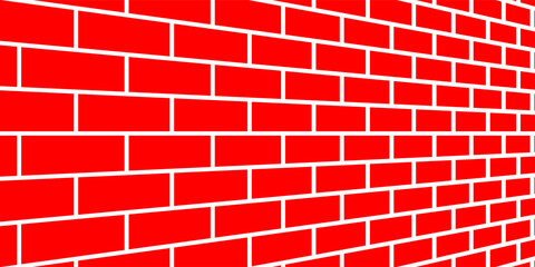 perspective brick wall pattern