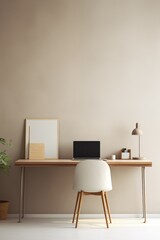 Modern Minimalist Home Office Interior