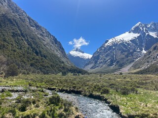 Fototapeta na wymiar Fiordland National Park, South Island of New Zealand