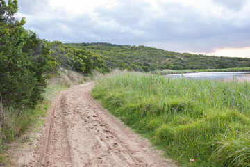 Fototapeta na wymiar Aire River 4WD Track to the beach
