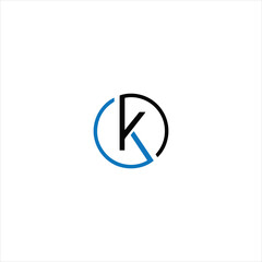 Letter K Logo Design Template. Minimalist Business Logo.