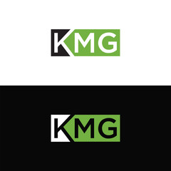 KMG logo. K M G design. White KMG letter. KMG, K M G letter logo design. Initial letter KMG linked circle uppercase monogram logo. K M G letter logo vector design.	
