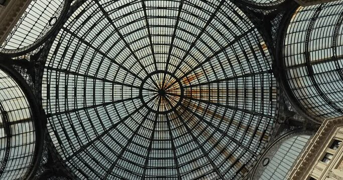 Radiant dome of Galleria Umberto, Naples