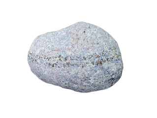 Single White/Silver Granite Rock With Transparent Background