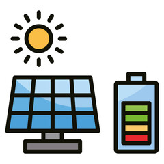 Solar Charger Icon