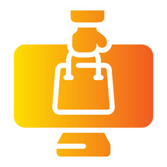 online shop Gradient icon