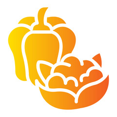 vegetables Gradient icon