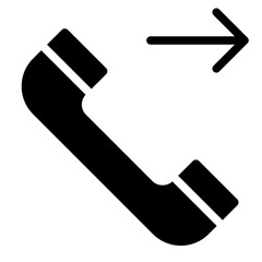 phone icon set, Telephone call sign, Contact us, Vector illustration