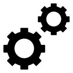 gear icon, cog wheel, engine circle,