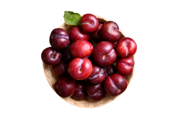 Red plum fruit (Japanese plum or Chinese plum)