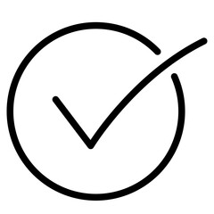 Tick icon vector symbol 