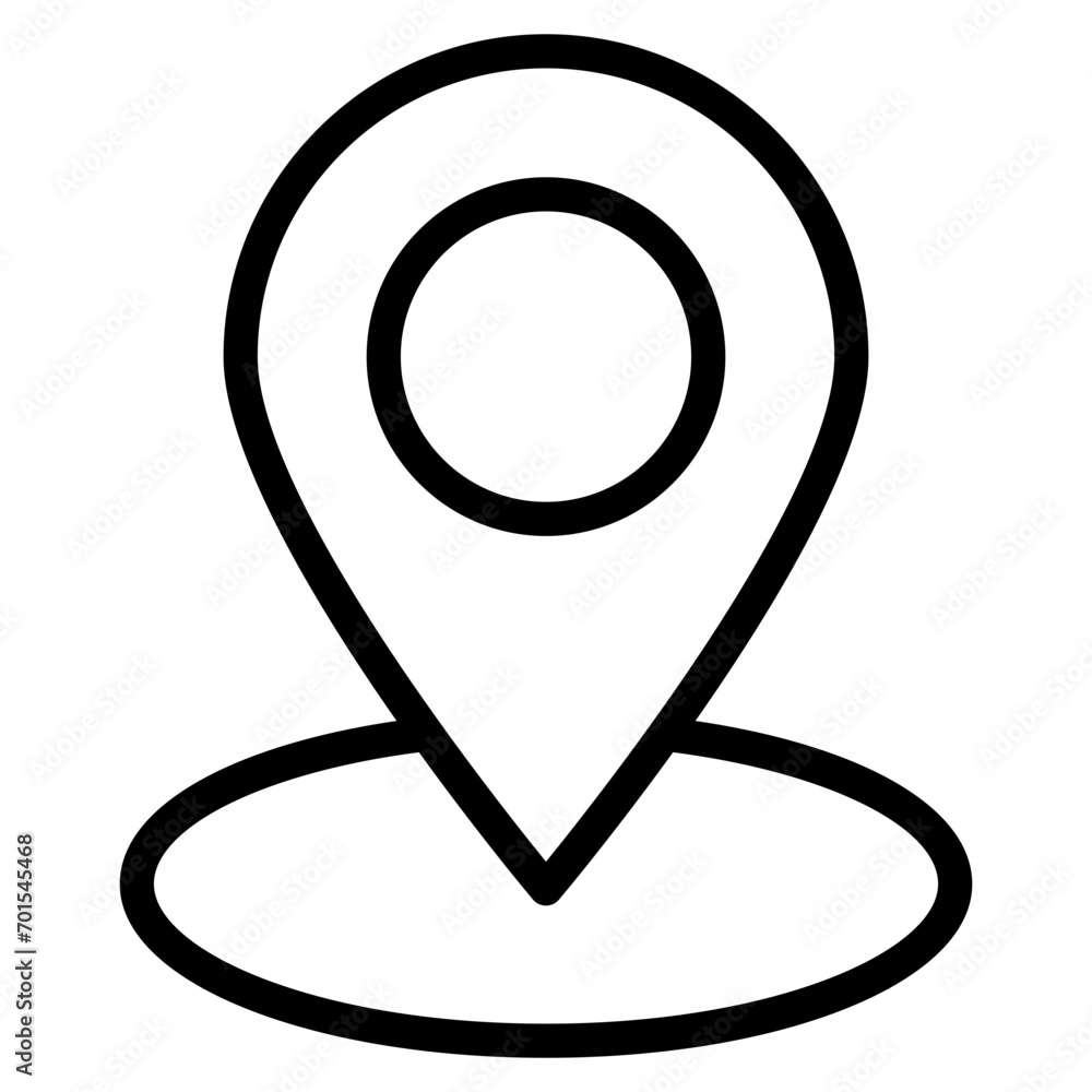 Poster location pin icon. map pin place marker. location icon. map marker pointer icon set. gps location sy
