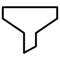 funnel icon filter symbol simple design element