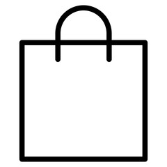 shopping bag - Vector icon