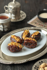 Stuffed Dates with Pistachio and Butter Cream