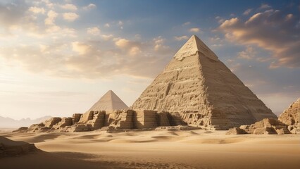 the great pyramids of Giza - obrazy, fototapety, plakaty
