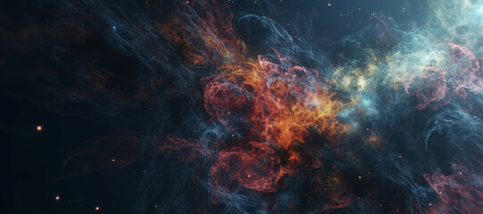 nebula cloud smoke, fire light, galaxy space 10