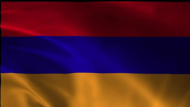 ARMENIA flag illustration with wavy effect