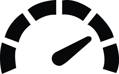 Speedometer, tachometer icon. Speed indicator sign. Internet car speed. Performance concept, Fast speed sign. Flat simple icon - stock vector. isolated on transparent background, used for mobile, app,