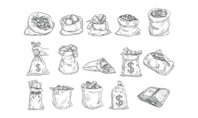 moneybags handdrawn collection
