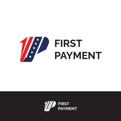 Credit card payment icon logo design illustration