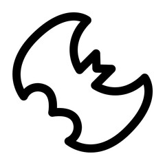 Bat icon. Suitable use for Halloween decoration, horror poster, scary infographic and more
