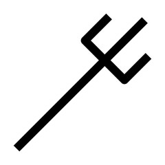 Fork farm icon. Suitable use for Halloween decoration, horror poster, scary infographic and more