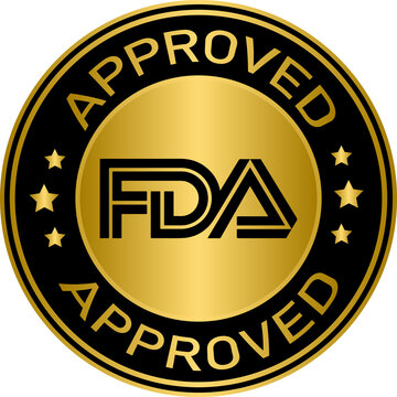 FDA Approved Food and Drug Administration golden label