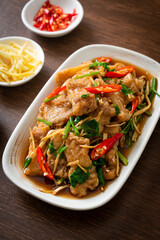 Stir Fried Fish with Chinese Celery