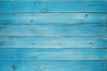 Light blue old shabby wooden background texture. Painted teal old rustic wooden wall. Abstract texture for furniture, office and home Interior - Powered by Adobe