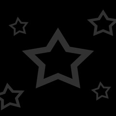 star on black background