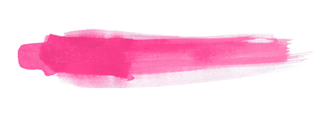 Pink watercolor background. Artistic hand paint. Isolated on transparent background.