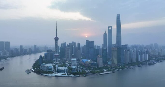 skyscrapers in shanghai