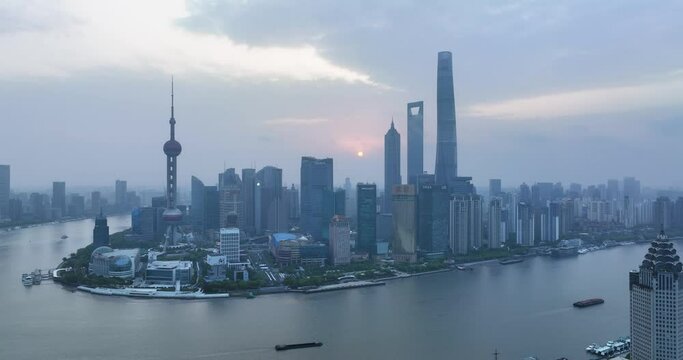 skyscrapers in shanghai