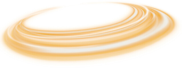 circular orange glowing neon line elements