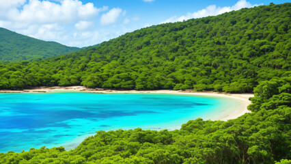 beautiful landscape of the island