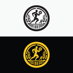 Gym logo,workout logo,dumbell logo,crossfit logo,fitness logo template