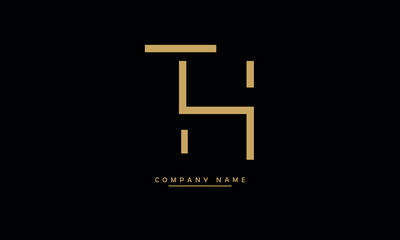 TH, HT, T, H Abstract Letters Logo Monogram