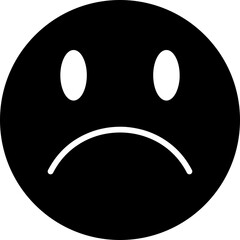 sad face emotion icon