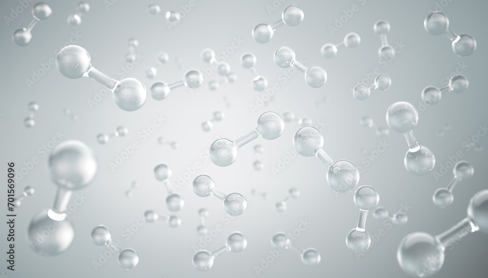Canvas Prints a molecule of oxygen, molecular structure for science or medical background, 3d illustration.