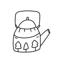 camping outline PNG transparent