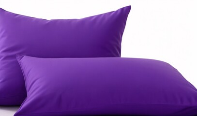  Purple pillows on plain white background   from AI Generative
