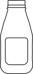 outline of bottle icon