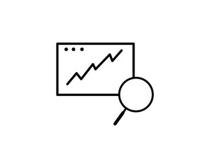 Search icon vector symbol design illustration.