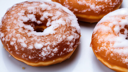 Obraz na płótnie Canvas doughnut with icing sugar